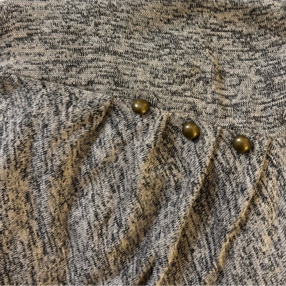 Bar III Dress Heathered Tan Black Midi XL cowl pockets business casual office - Picture 7 of 8